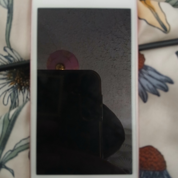 White Smartphone with Black Screen